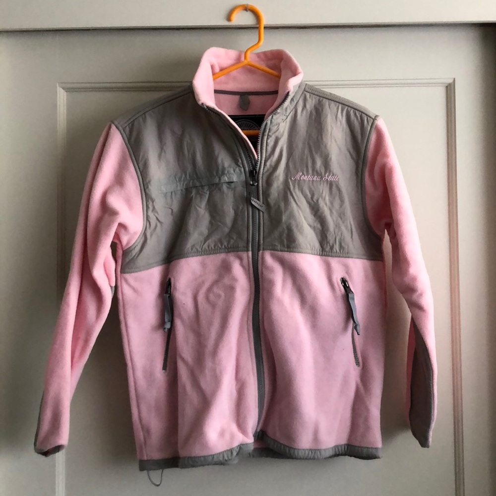 Pink fleece jacket
